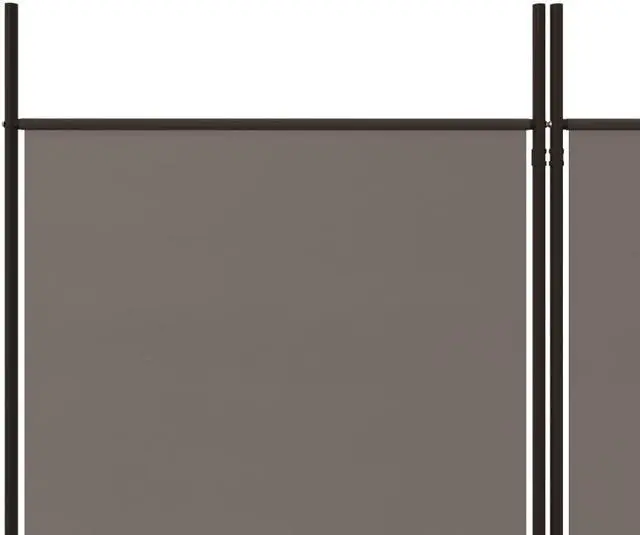 Alt view image 10 of 10 - vidaXL 5 Panel Room Divider Folding Partition Privacy Screen Anthracite Fabric