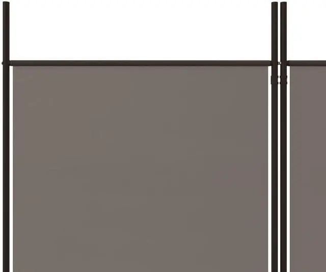 Alt view image 10 of 10 - vidaXL 6 Panel Room Divider Folding Partition Privacy Screen Anthracite Fabric