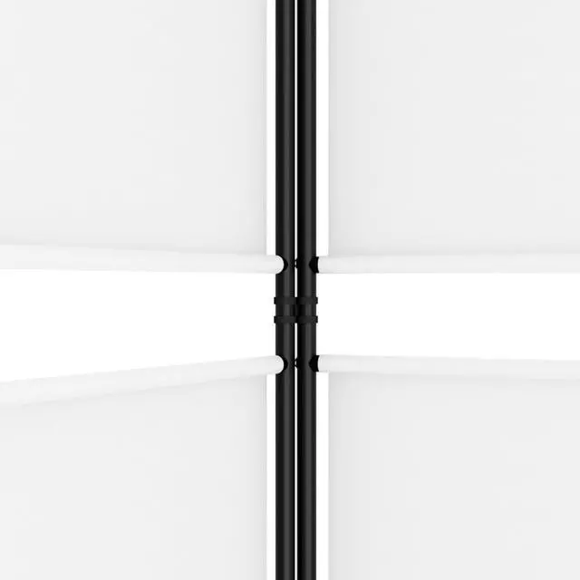 Alt view image 6 of 6 - vidaXL Room Divider 3 Panel Room Divider Screen Wall Partition White Fabric