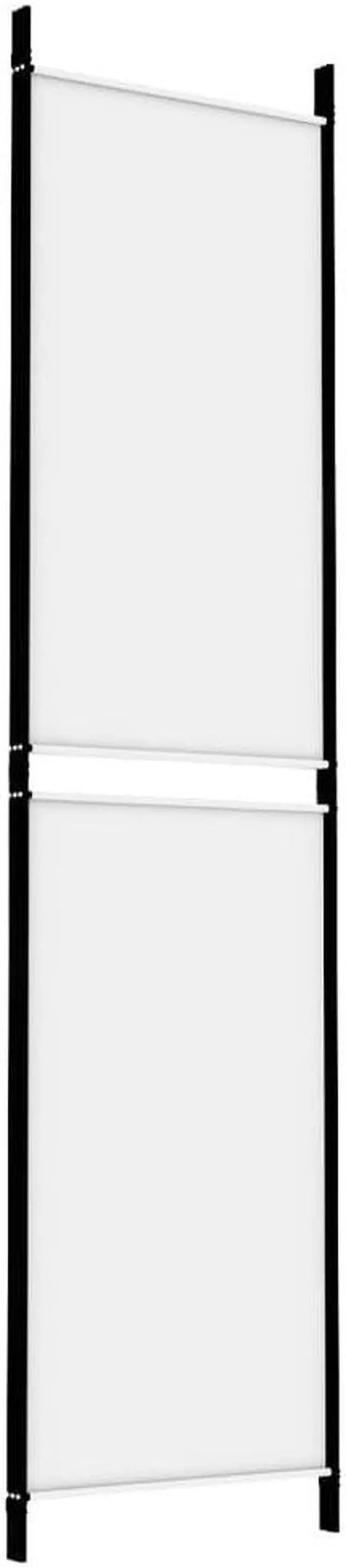 Alt view image 5 of 6 - vidaXL Room Divider 3 Panel Room Divider Screen Wall Partition White Fabric