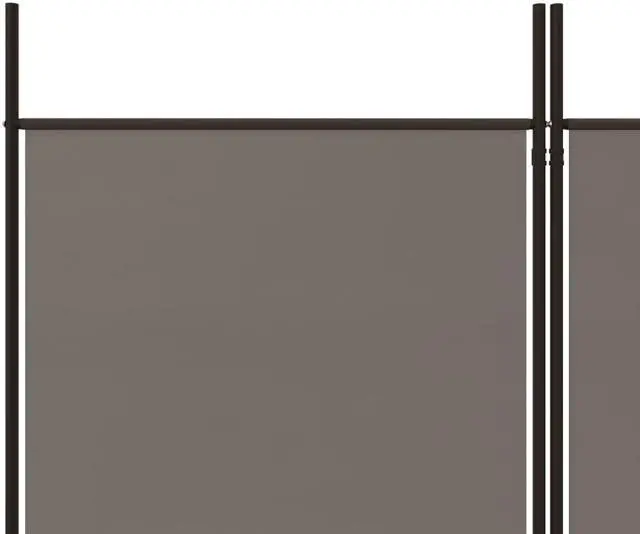 Alt view image 6 of 6 - vidaXL Room Divider 4 Panel Room Divider Screen Wall Partition Anthracite Fabric