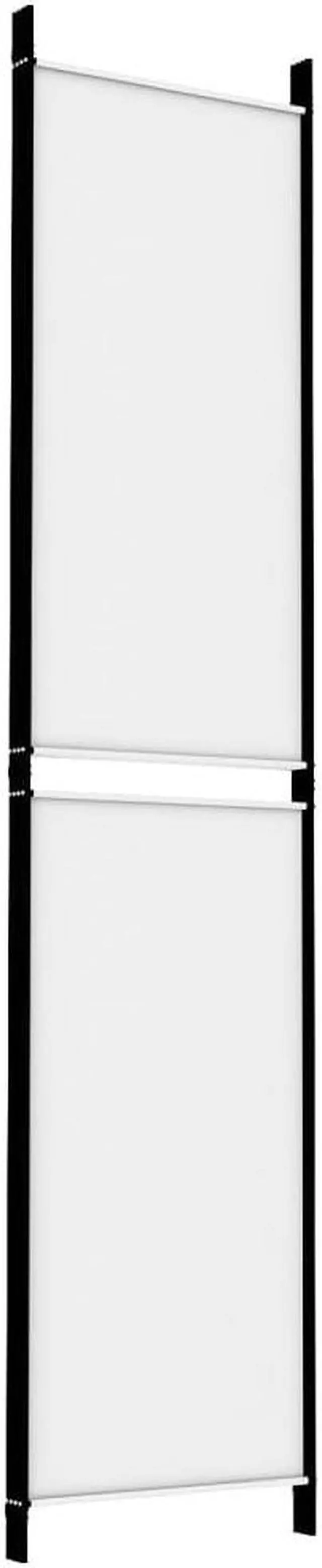 Alt view image 3 of 6 - vidaXL Room Divider 4 Panel Room Divider Screen Wall Partition White Fabric