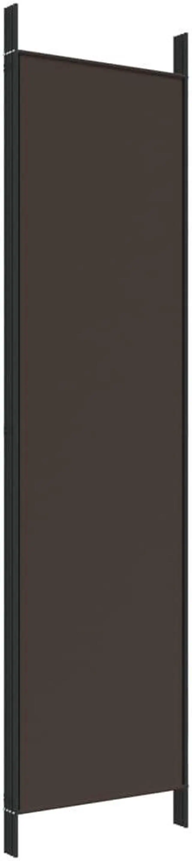 Alt view image 7 of 10 - vidaXL 4 Panel Room Divider Folding Privacy Screen Room Partition Brown Fabric