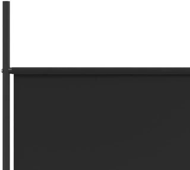 Alt view image 10 of 10 - vidaXL 4 Panel Room Divider Folding Privacy Screen Room Partition Black Fabric
