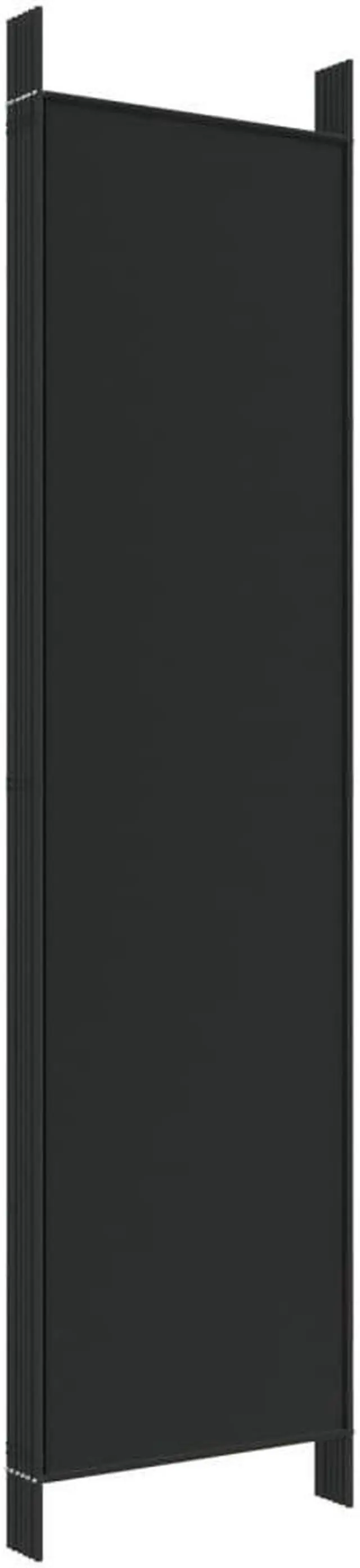 Alt view image 9 of 10 - vidaXL 6 Panel Room Divider Privacy Screen for Room Separation Black Fabric