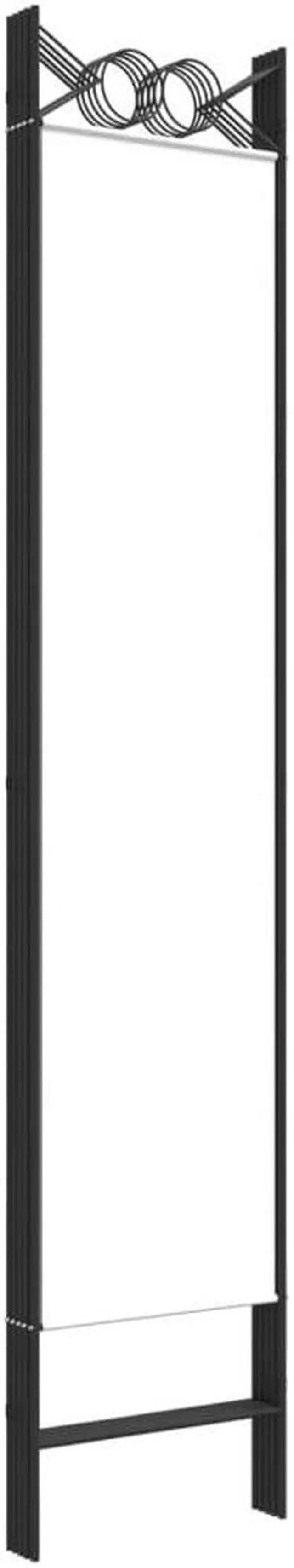 Alt view image 9 of 10 - vidaXL 5 Panel Room Divider Privacy Screen for Room Separation White Fabric