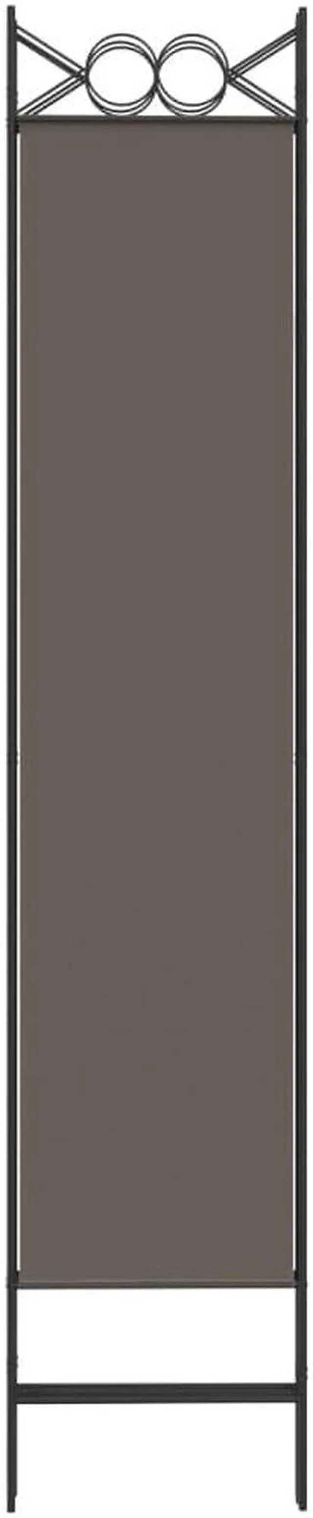 Alt view image 9 of 10 - vidaXL 4 Panel Room Divider Folding Partition Privacy Screen Anthracite Fabric