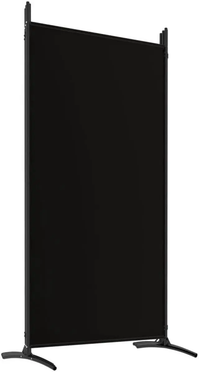 Alt view image 3 of 6 - vidaXL Room Divider Folding Privacy Screen 6 Panel Room Divider Black Fabric