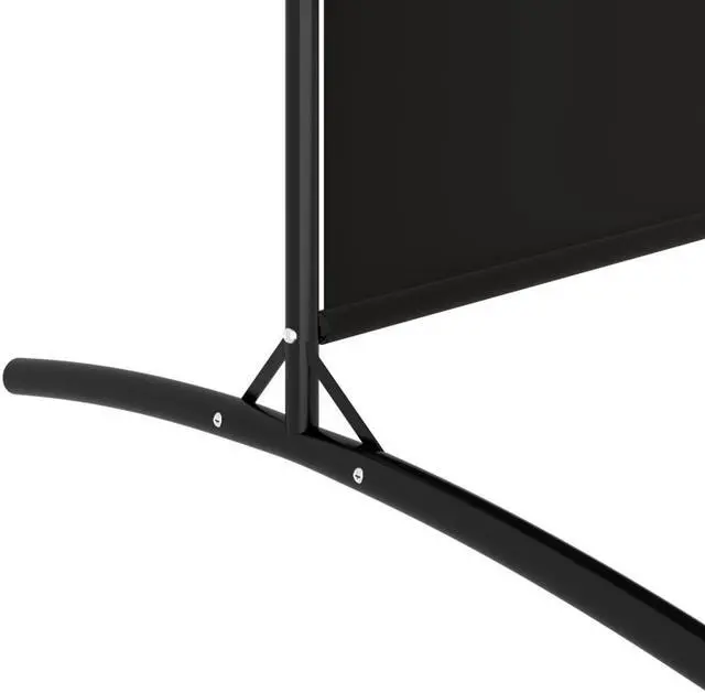 Alt view image 6 of 6 - vidaXL Room Divider Folding Privacy Screen 6 Panel Room Divider Black Fabric