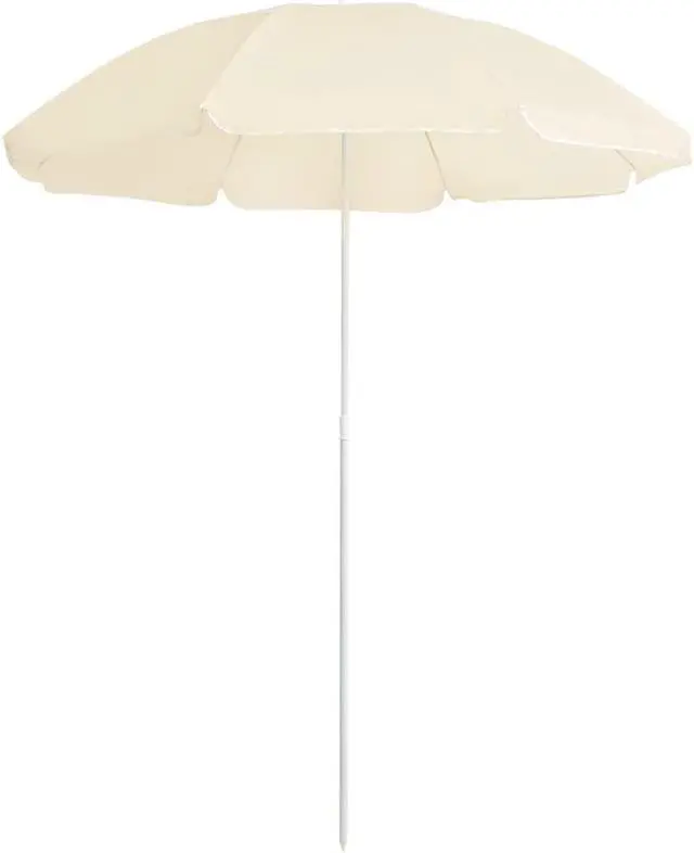 Alt view image 9 of 11 - vidaXL Outdoor Parasol with Steel Pole Sand 70.9"