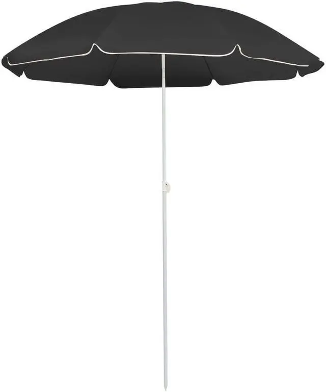 Alt view image 11 of 12 - vidaXL Garden Parasol with Steel Pole Shelter Outdoor Patio Sunshade 70.9"