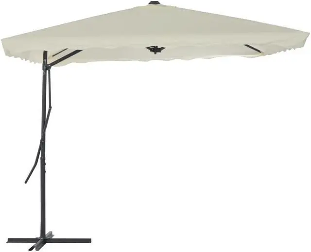 Alt view image 14 of 14 - vidaXL Garden Parasol with Metal Pole 390 cm Terracotta