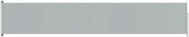 Alt view image 2 of 5 - vidaXL Patio Awning Sun Screen Retractable Awning for Deck 46.1"x236.2" Gray