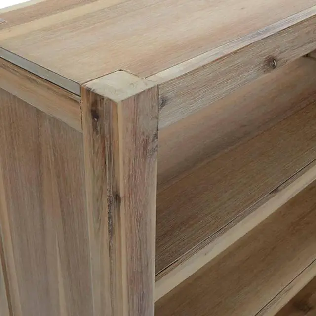 Alt view image 7 of 7 - vidaXL Bookshelf Bookcase 6-Tier Shelf Rack for Souvenirs Solid Wood Acacia