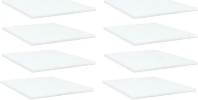 Alt view image 12 of 13 - vidaXL Floating Shelf Wall Mounted Bookshelf Board 8 Pcs White Engineered Wood