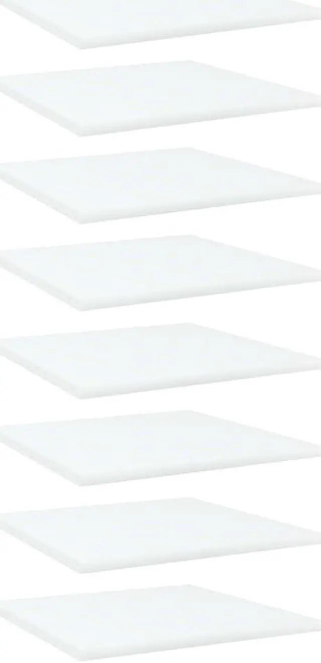 Alt view image 12 of 13 - vidaXL Floating Shelf Wall Mounted Bookshelf Board 8 Pcs White Engineered Wood