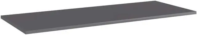 Alt view image 10 of 10 - vidaXL Bookshelf Boards Wall Shelving Unit 4 Pcs High Gloss Gray Engineered Wood