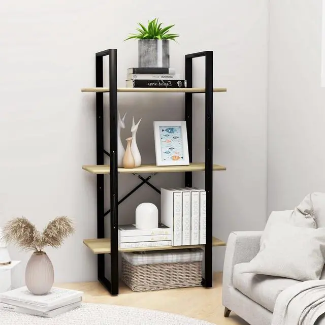 Alt view image 8 of 13 - vidaXL Storage Shelf Sonoma Oak 23.6"x11.8"x41.3" Engineered Wood