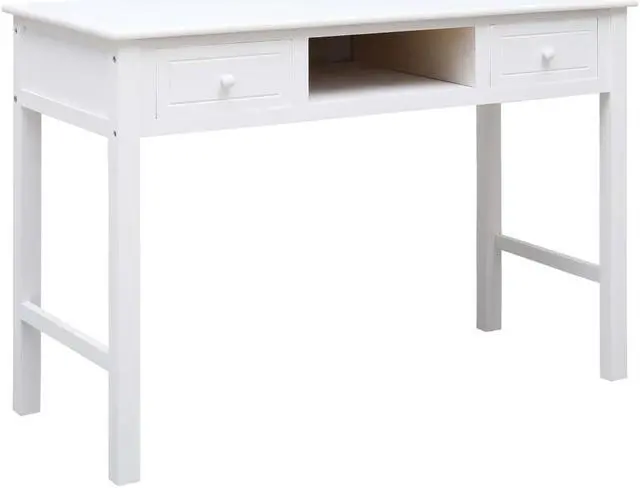 Main image of vidaXL Writing Desk Computer Desk Laptop Table Home Workstation White Wood
