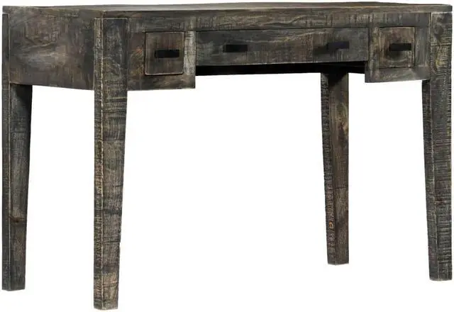Alt view image 5 of 11 - vidaXL Desk Computer Desk Home Office Desk with 3 Drawers Solid Wood Mango