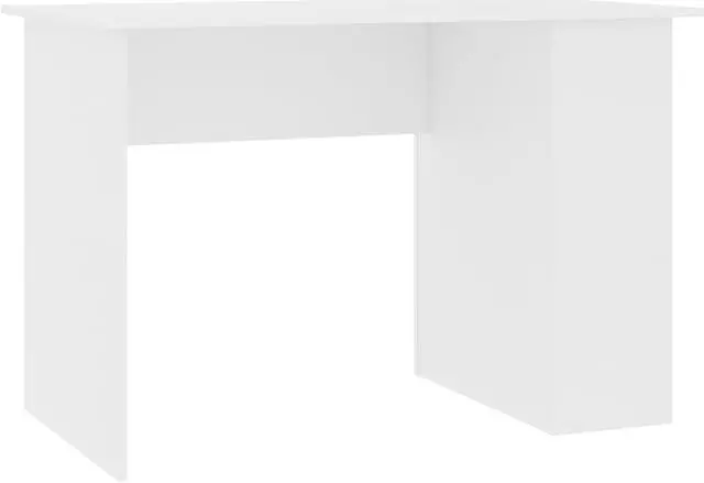 Alt view image 10 of 15 - vidaXL Desk Computer Desk Home Office Desk Workstation White Engineered Wood