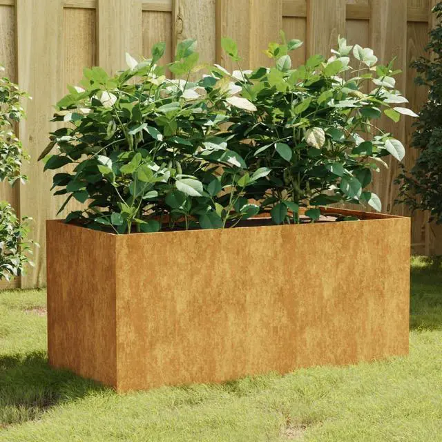 Main image of vidaXL Planter Stand Outdoor Raised Garden Bed for Vegetables Corten Steel