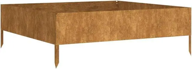 Alt view image 2 of 5 - vidaXL Planter Stand Garden Raised Bed for Vegetables Flowers Herbs Corten Steel