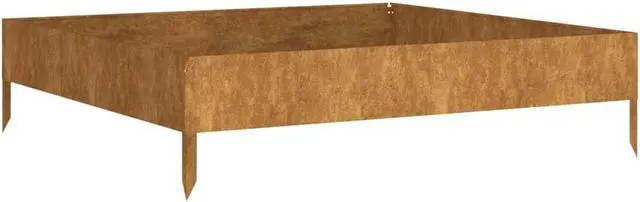 Alt view image 7 of 7 - vidaXL Planter Stand Garden Raised Bed for Vegetables Flowers Herbs Corten Steel