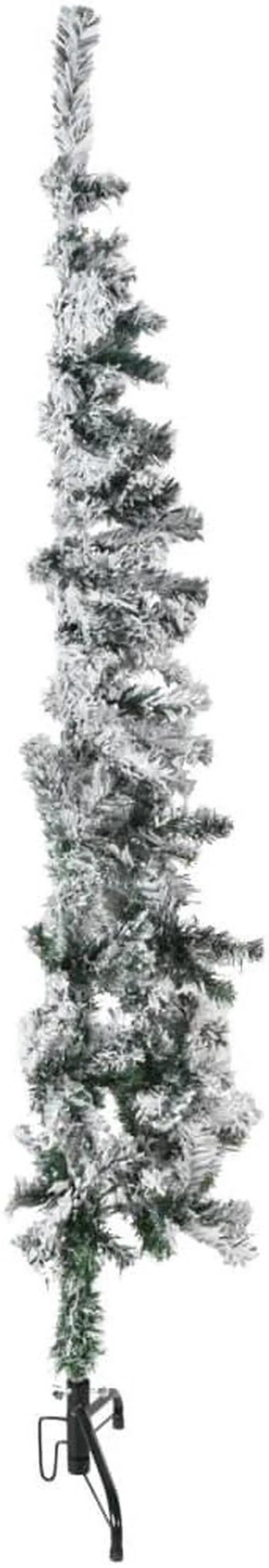 Alt view image 2 of 11 - vidaXL Swirl Pre-lit Christmas Tree with Pot Xmas Tree Decoration Green PVC