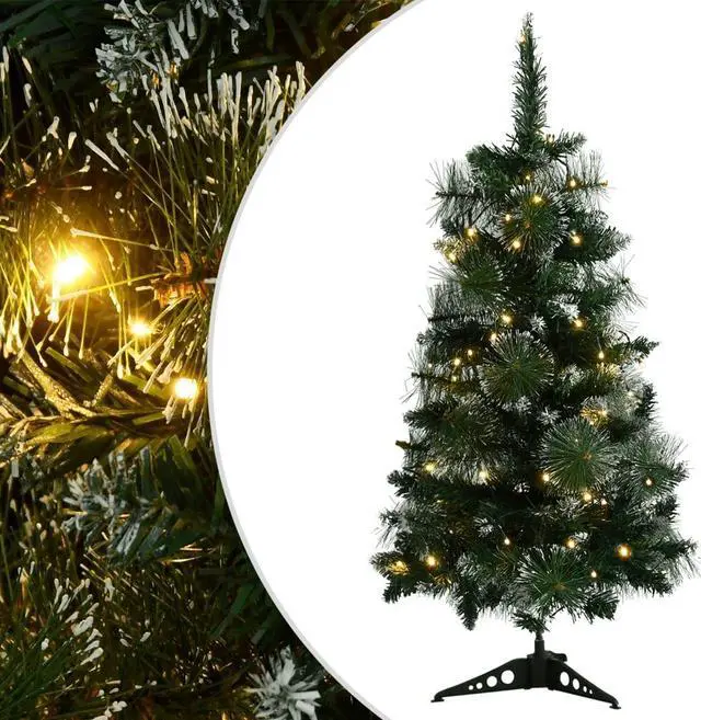 Alt view image 2 of 16 - vidaXL Artificial Christmas Tree with Stand/LED 82.7" Fiber Optic