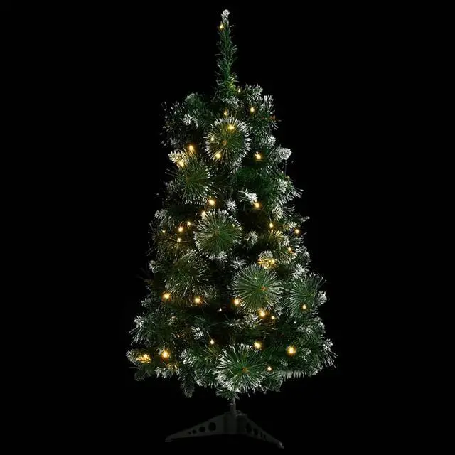 Alt view image 11 of 16 - vidaXL Artificial Christmas Tree with Stand/LED 82.7" Fiber Optic