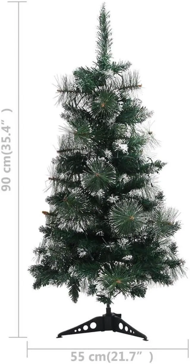Alt view image 12 of 16 - vidaXL Artificial Christmas Tree with Stand/LED 82.7" Fiber Optic