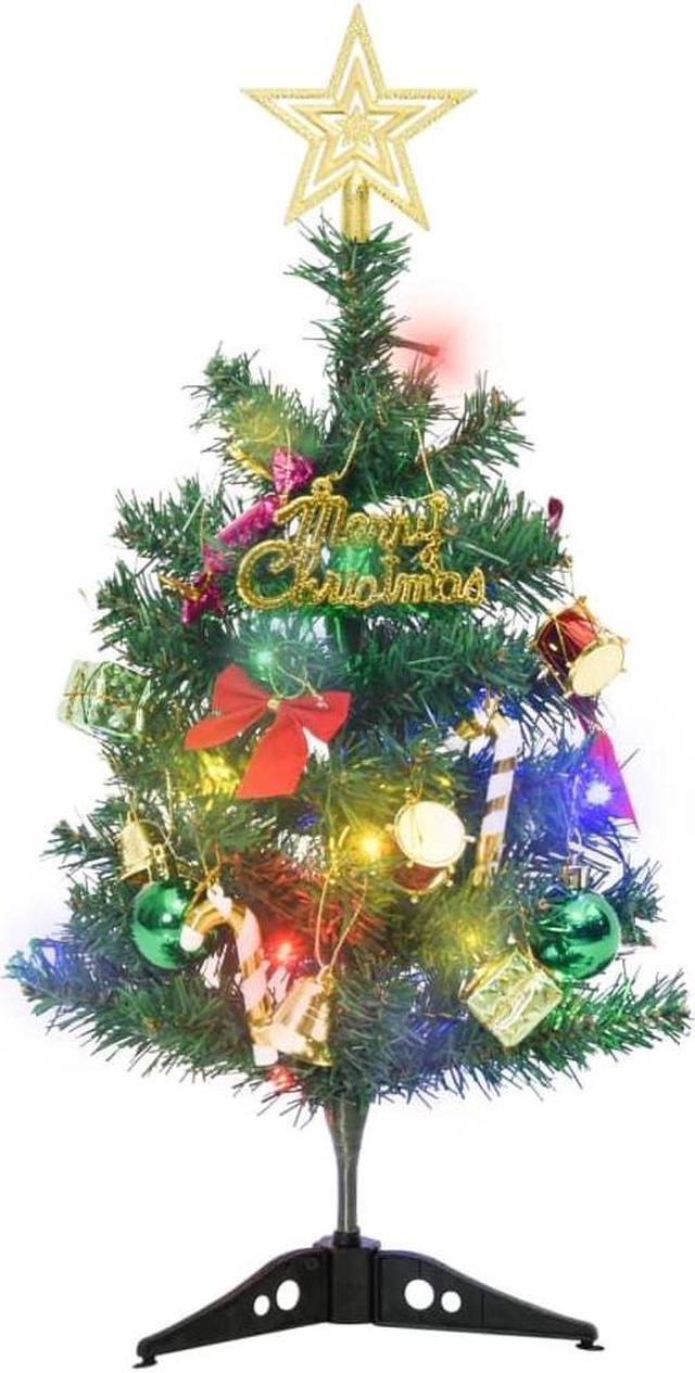 Alt view image 2 of 5 - vidaXL Mini Artificial Pre-lit Christmas Tree with 30 LEDs Xmas Tree Green