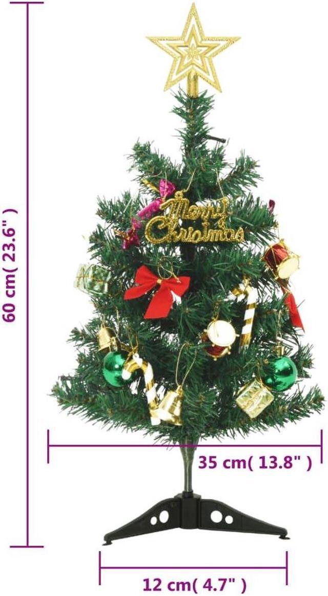 Alt view image 3 of 5 - vidaXL Mini Artificial Pre-lit Christmas Tree with 30 LEDs Xmas Tree Green