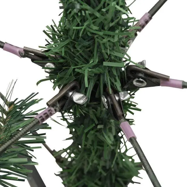 Alt view image 5 of 5 - vidaXL Christmas Tree Outdoor Artificial Hinged Christmas Tree with Cones