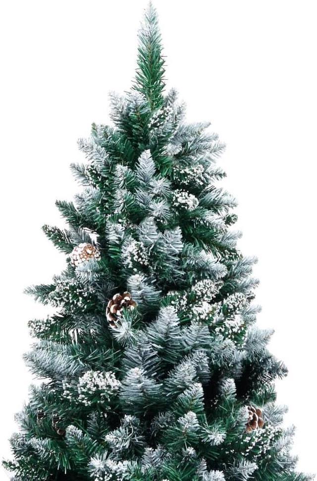 Alt view image 2 of 8 - vidaXL Christmas Tree Artificial Xmas Tree with Pine Cones and White Snow