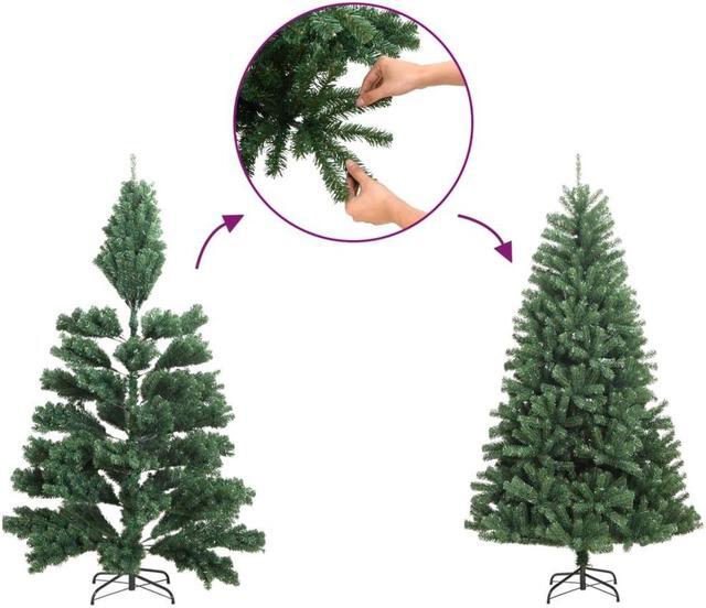 Alt view image 4 of 8 - vidaXL Christmas Tree Artificial Xmas Tree with Pine Cones and White Snow
