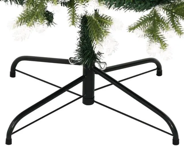 Alt view image 4 of 5 - vidaXL Christmas Tree with Flocked Snow Outdoor Artificial Hinged Christmas Tree