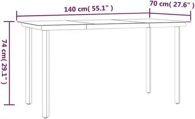Alt view image 4 of 6 - vidaXL Patio Dining Set Table and Chairs 5 Piece Black Poly Rattan and Steel