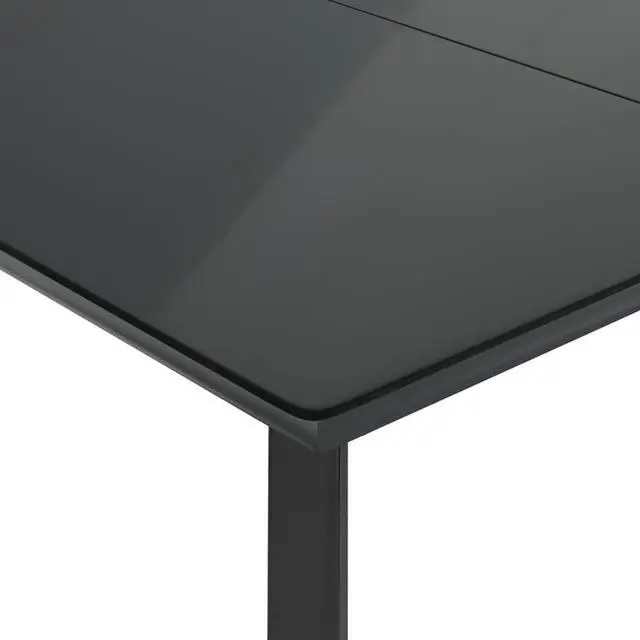 Alt view image 5 of 6 - vidaXL Patio Dining Set with Cushions Garden Furniture 5 Piece Gray Poly Rattan