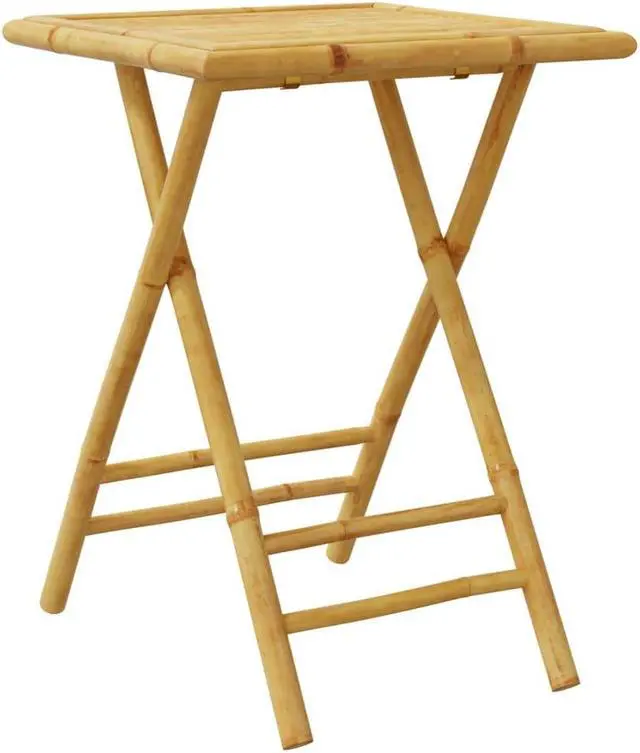Alt view image 6 of 7 - vidaXL Folding Patio Table Garden Outdoor Courtyard Greenhouse Furniture Bamboo