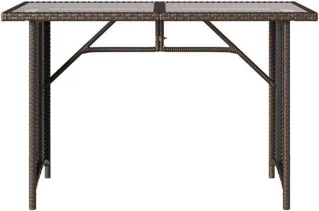 Alt view image 6 of 6 - vidaXL Patio Dining Set with Cushions Garden Furniture 2 Piece Brown Poly Rattan