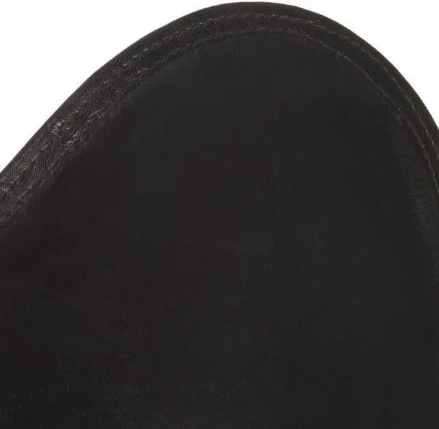 Alt view image 14 of 15 - vidaXL Foldable Butterfly Chair Black Real Leather