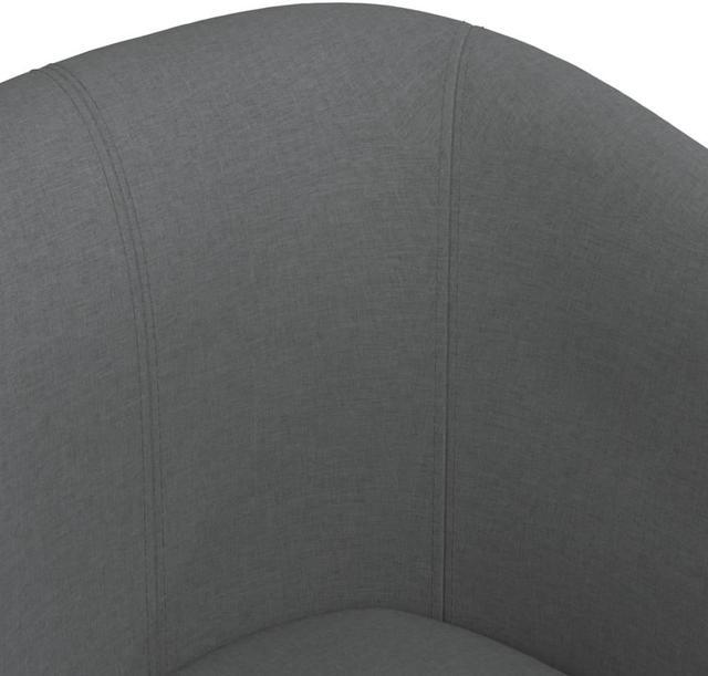 Alt view image 6 of 7 - vidaXL Tub Chair Accent Comfy Barrel Armchair for Living Room Dark Gray Fabric