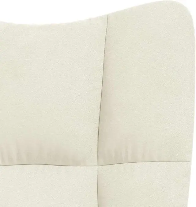 Alt view image 6 of 7 - vidaXL Relaxing Chair Accent Living Room Seating Furniture Cream White Velvet