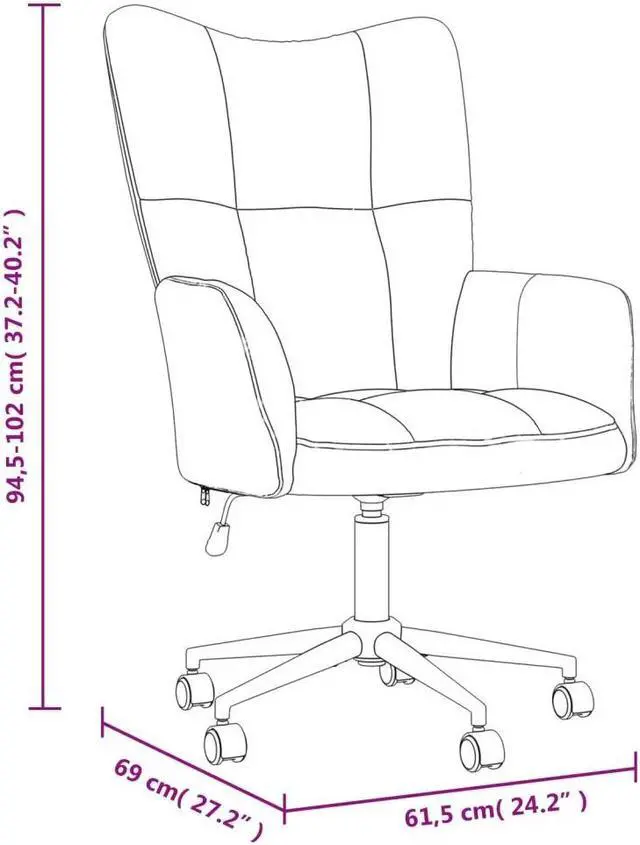 Alt view image 4 of 7 - vidaXL Relaxing Chair Accent Seating Living Room Furniture Dark Gray Velvet