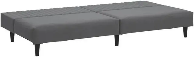 Alt view image 6 of 7 - vidaXL 2-Seater Sofa Bed Accent Upholstered Loveseat Couch Dark Gray Velvet
