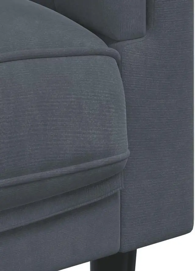 Alt view image 6 of 7 - vidaXL Sofa Chair with Cushion Upholstered Armchair Living Room Dark Gray Velvet