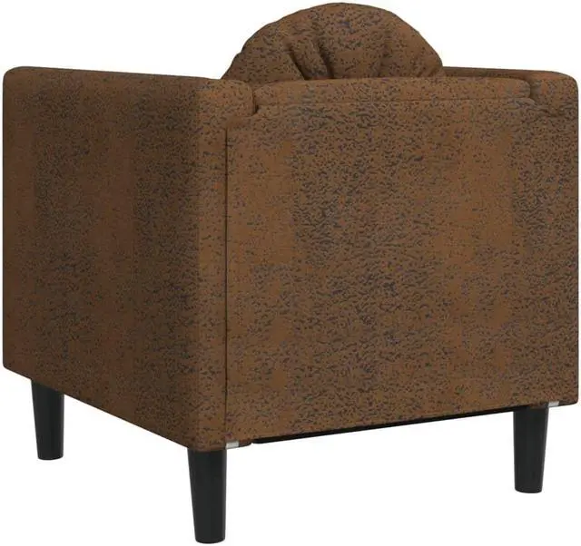 Alt view image 5 of 7 - vidaXL Sofa Chair with Cushion Armchair Living Room Brown Faux Suede Leather