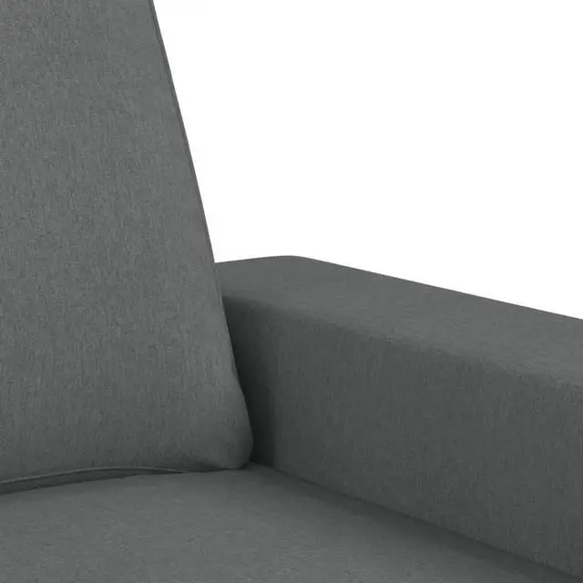 Alt view image 6 of 7 - vidaXL 3-Seater Sofa Accent Upholstered Couch Sofa Armchair Dark Gray Fabric